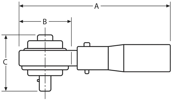 Wright Tool Square Drive Torque Multiplier 1/2 in Female x 3/4 in Male, Output Capacity 750 ft lbs - WT 9S290P Torque Multiplier Wright Tool