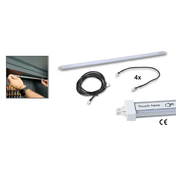 Beta Tools (Article# 5000 RSC50 2.0/PLEDC-ST) Aluminum Profile with LED Strip and SOFT TOUCH Switch for Workshop Equipment Combinations - BT 050001713 