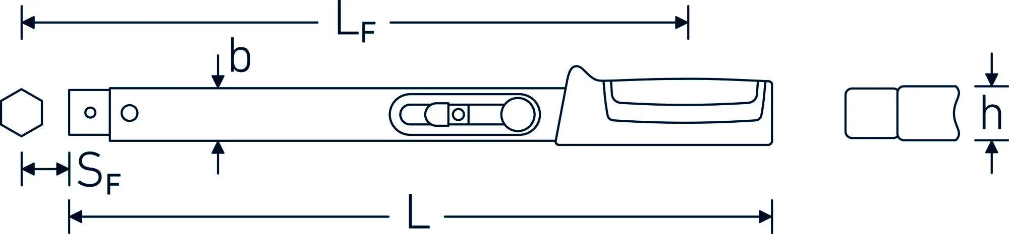 Stahlwille Manoskop Service Torque Wrench for Insert Tools with Holder, Size 5 - ST 50184005 Stahlwille