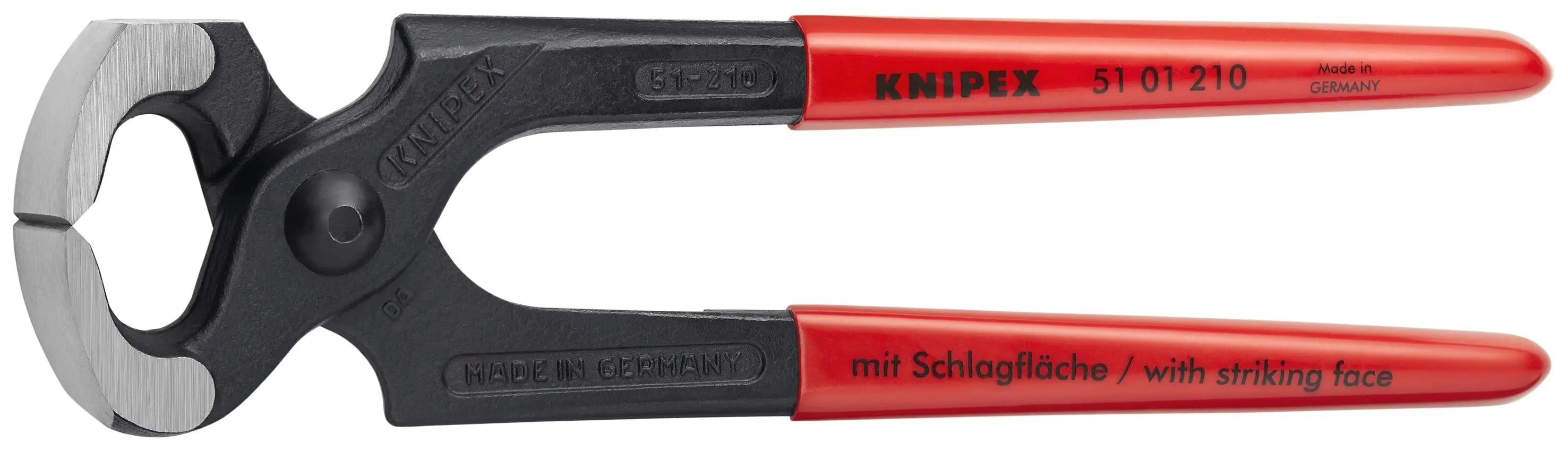 Knipex 51 01 210 KN | Carpenters' End Cutting Pliers "Hammer Head" Style Knipex