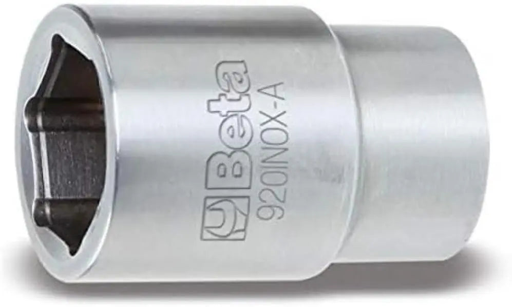 Beta Tools 920INOX-A 1/2 in Drive 6-Point Metric Stainless Steel Hand Socket, 22mm - BT 009203022 Beta Tools