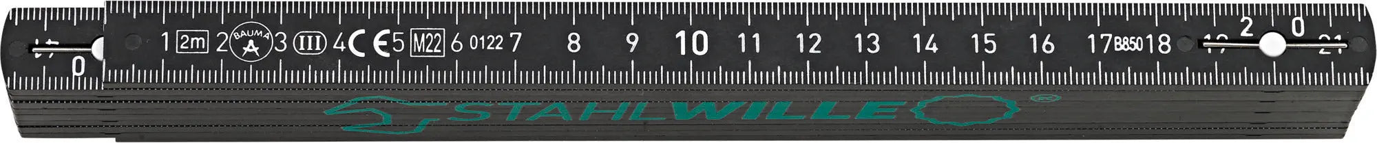Stahlwille Folding Ruler, Length 2 m - ST 77470003 Stahlwille