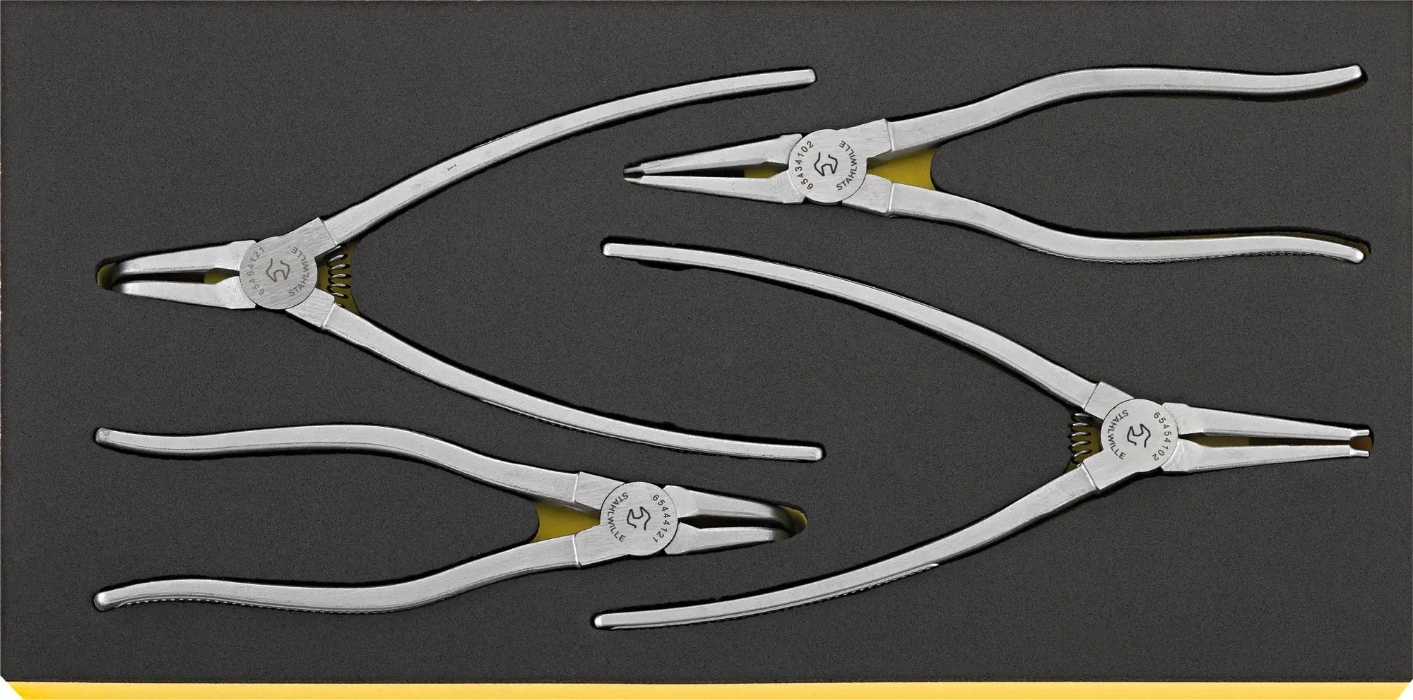 Stahlwille Set of 4 Pliers with TCS Inlay, 30mm Height - ST 96830608 Stahlwille