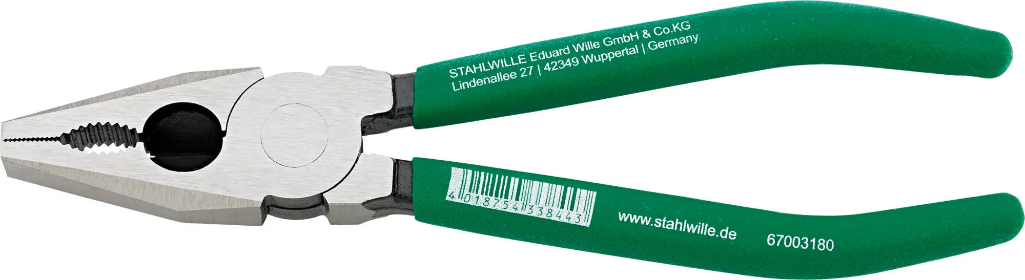 Stahlwille Polished Combination Plier, Length 200mm - ST 67003200 Stahlwille