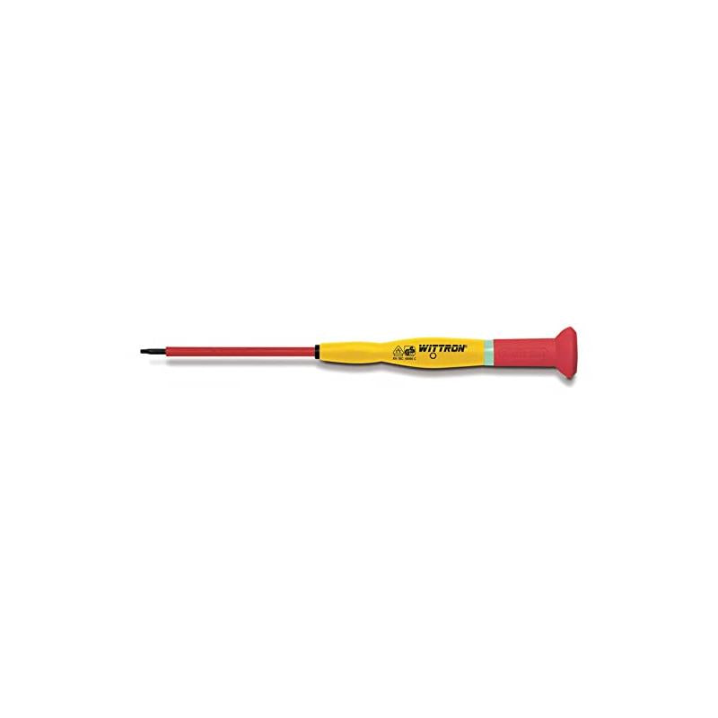 Knipex Wittron Precision Insulated Slotted Screwdriver, 2.5 x 75mm - KN 9T 89933
