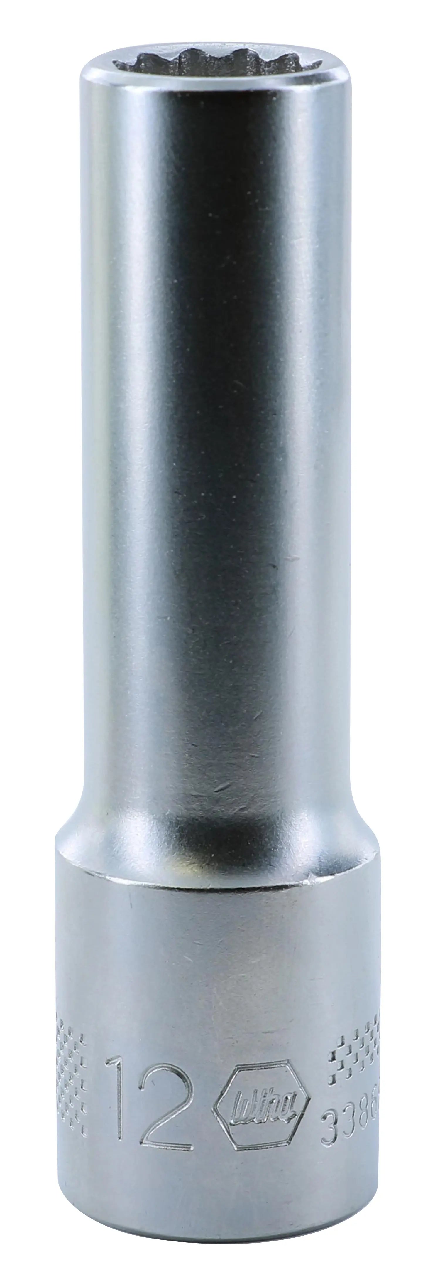 Wiha 33868, 1/2" Drive Deep Socket, 12 Point, 12.0mm Wiha