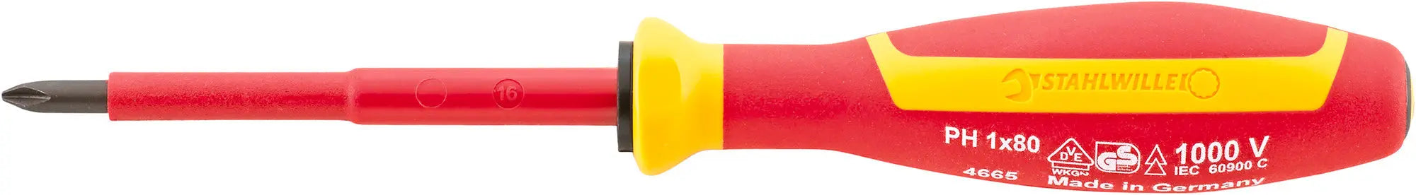 Stahlwille VDE Cross Head Phillips Drall Screwdriver, PH3 - ST 46653003 Stahlwille