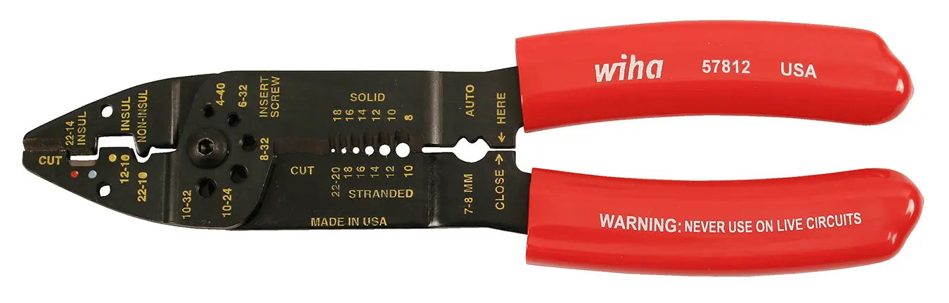 Wiha 57812, UpFront Cutters/Crimper/Strippers 8.5" Wiha