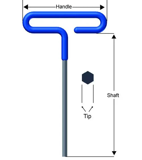 Eklind Cushion Grip Hexagon T-Key 12mm - EK 54992 Hexagon T-Key Eklind