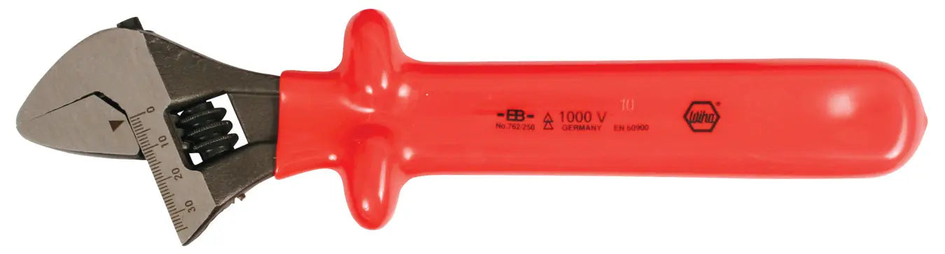 Wiha 76210, Insulated Adjustable Wrench 10" Wiha