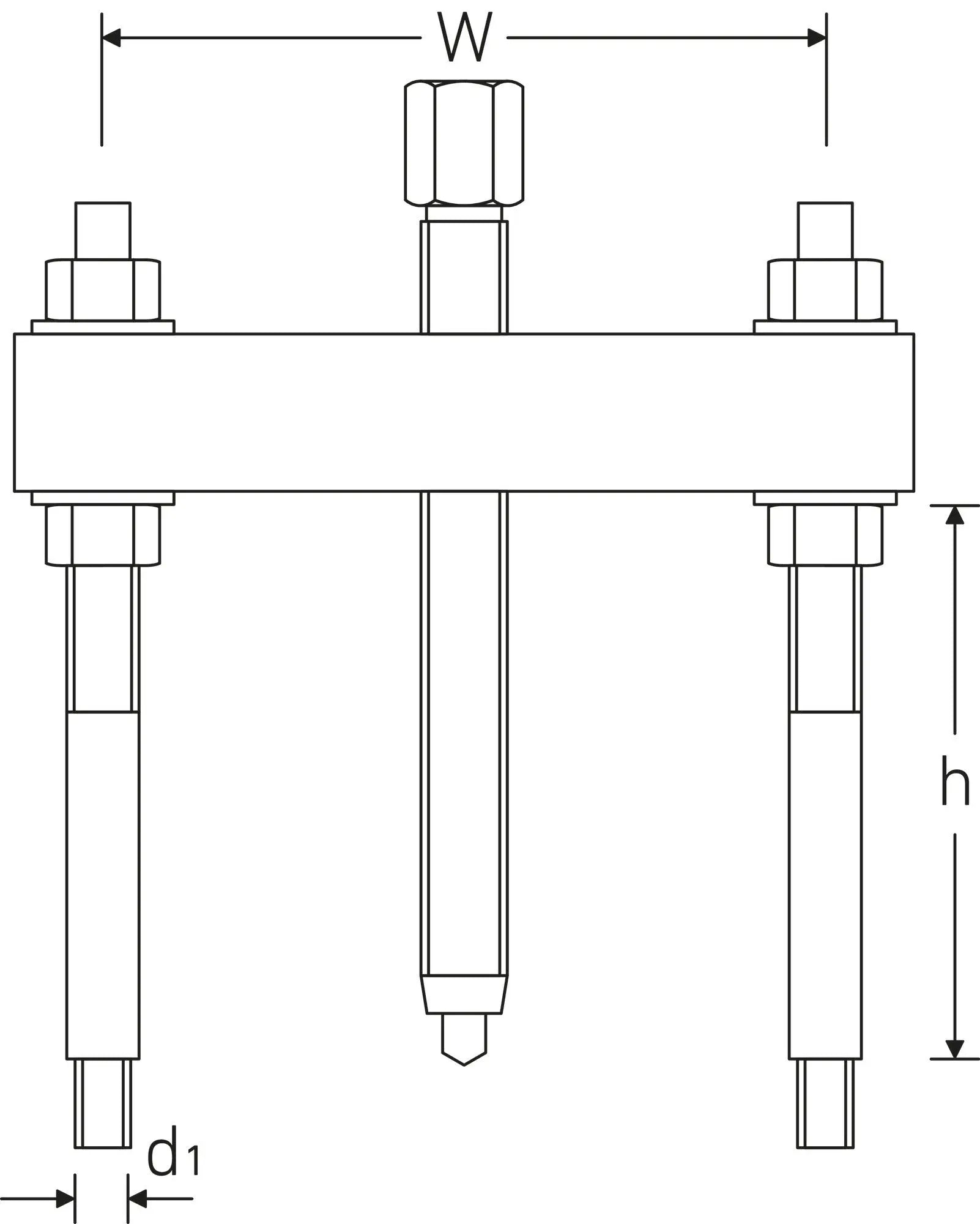 Stahlwille Puller, 125mm Clamping Depth - ST 71050101 Stahlwille