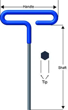 Eklind Cushion Grip Hexagon T-Key 2.5mm - EK 54925 Hexagon T-Key Eklind