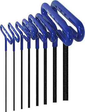 Eklind Set of 8 Long Cushion Grip Hexagon T-Key with Pouch - EK 55168 Hexagon T-Key Set Eklind
