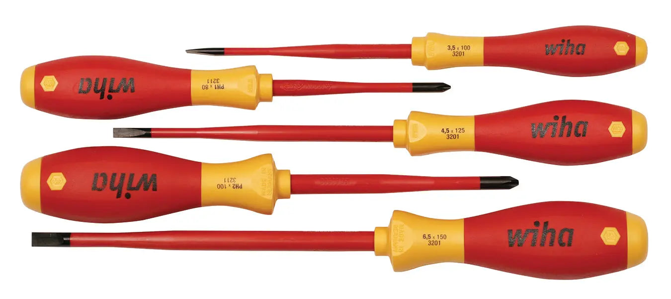 Wiha 32194, Insulated SlimLine ScrewDriver 5 Pc. Set Wiha
