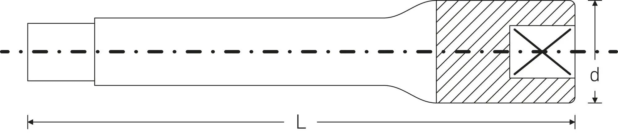 Stahlwille Extension, Size 6 - ST 11010002 Stahlwille