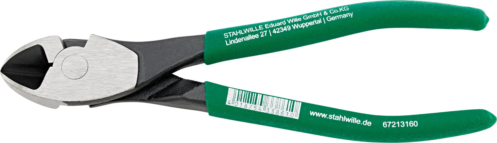 Stahlwille Polished Heavy Duty Side Cutter, Length 160mm - ST 67213160 Stahlwille