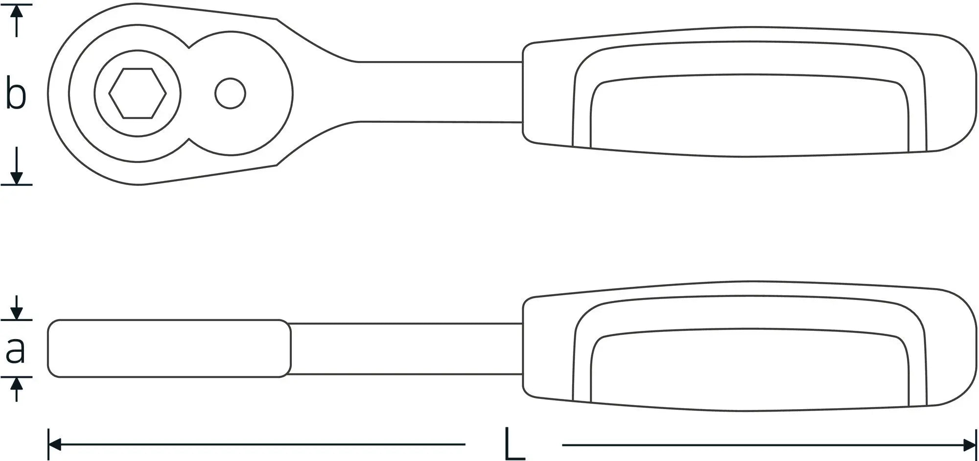 Stahlwille 1/4 in Drive Fine-Tooth Bit Ratchet with Release Function - ST 11131010 Stahlwille