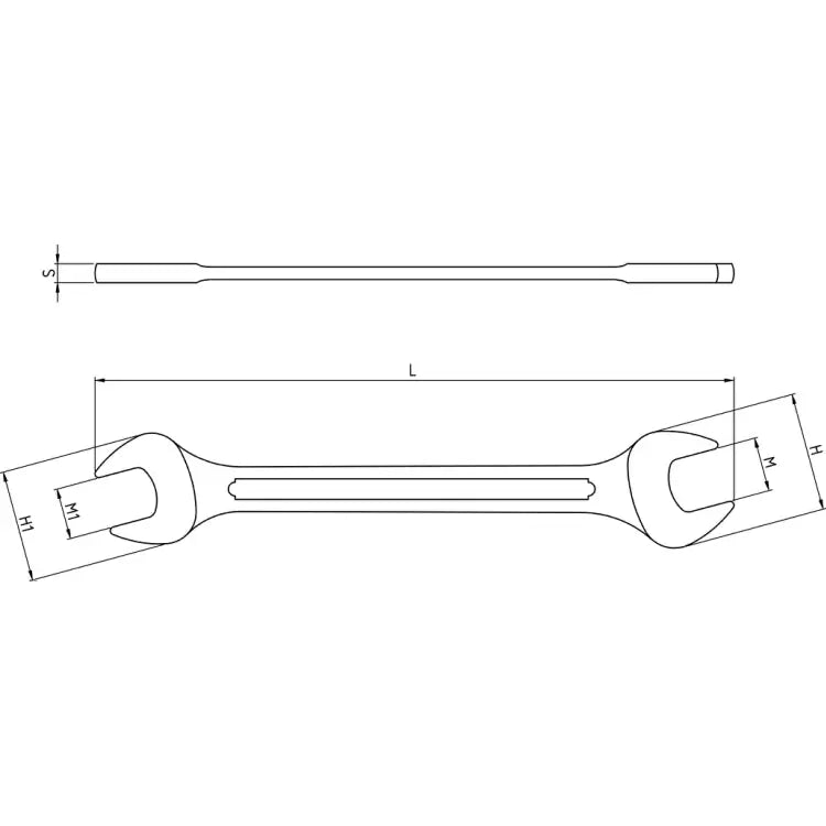Beta Tools Double Open Ended Wrench - BT 000550012 