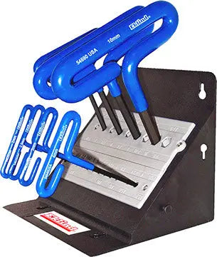 Eklind Set of 8 Cushion Grip Hexagon T-Key with Stand - EK 56168 Hexagon T-Key Set Eklind
