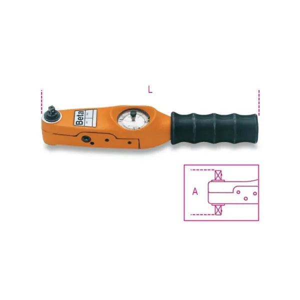 Beta Tools (Article# 590) 1/4 in Drive Direct Reading Dial Torque Wrench - BT 5900001 Beta Tools