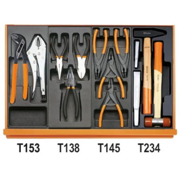 Beta Tools (Article# 5904VG/2T) Set of 99 Assortment Tools for Car Repairs with ABS Thermoformed Trays - BT 059041191 