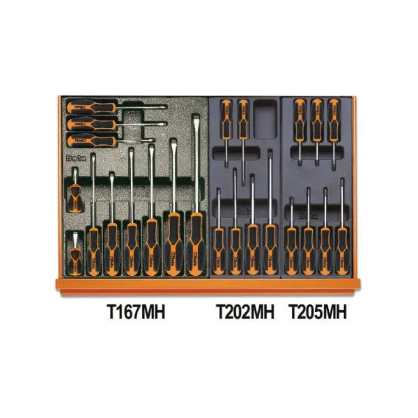 Beta Tools (Article# 5904VI/3T) Set of 144 Assortment Tools for Industrial Maintenance with ABS Thermoformed Trays - BT 059041168 