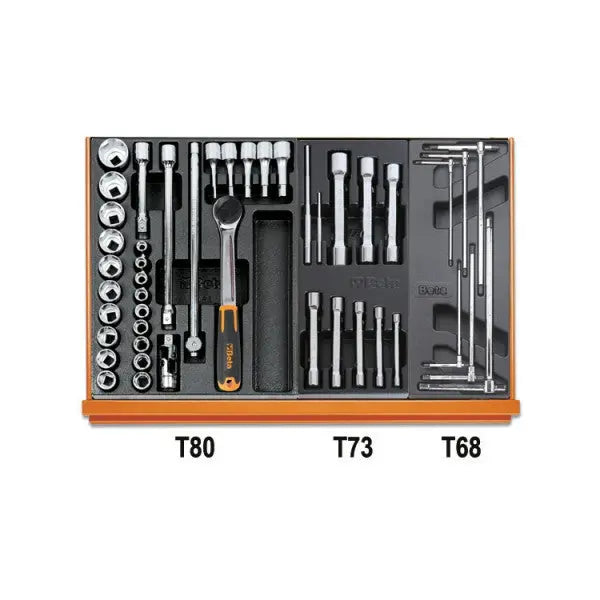 Beta Tools (Article# 5904VI/3T) Set of 144 Assortment Tools for Industrial Maintenance with ABS Thermoformed Trays - BT 059041168 