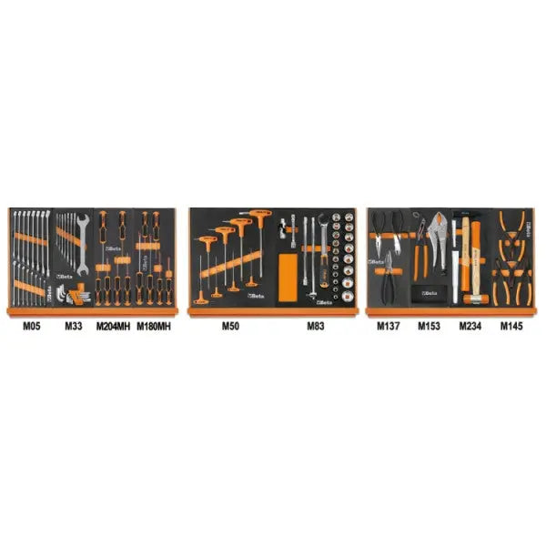 Beta Tools (Article# 5904VU/1M) Set of 90 Assortment Tools for Universal Use with EVA Foam Trays - BT 059041201 