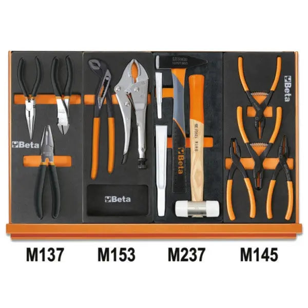 Beta Tools (Article# 5904VU/2M) Set of 144 Assortment Tools for Universal Use with EVA Foam Trays - BT 059041212 