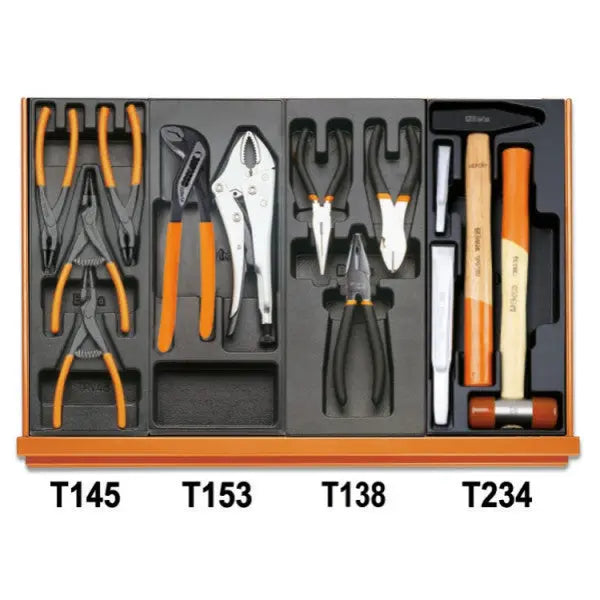 Beta Tools (Article# 5904VU/2T) Set of 104 Assortment Tools for Universal Use with ABS Thermoformed Trays - BT 059041070 