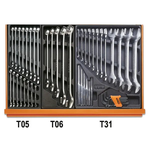 Beta Tools (Article# 5904VU/3T) Set of 146 Assortment Tools for Universal Use with ABS Thermoformed Trays - BT 059041203 