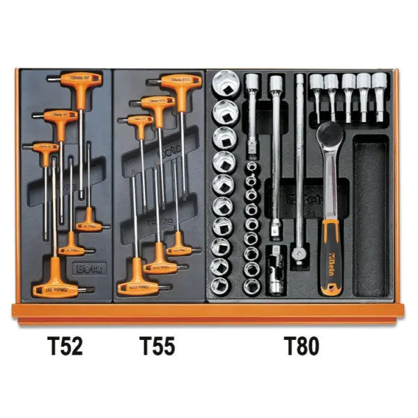 Beta Tools (Article# 5904VU/3T) Set of 146 Assortment Tools for Universal Use with ABS Thermoformed Trays - BT 059041203 
