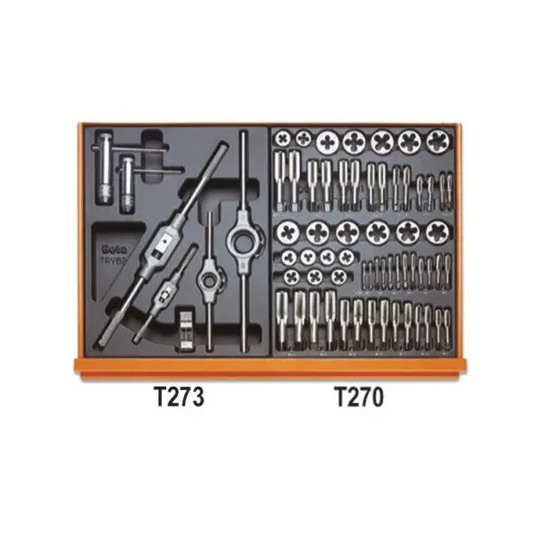 Beta Tools (Article# 5908VI/2T) Set of 232 Assortment Tools for Industrial Maintenance with ABS Thermoformed Trays - BT 059081105 