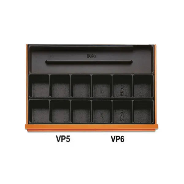 Beta Tools (Article# 5908VI/2T) Set of 232 Assortment Tools for Industrial Maintenance with ABS Thermoformed Trays - BT 059081105 