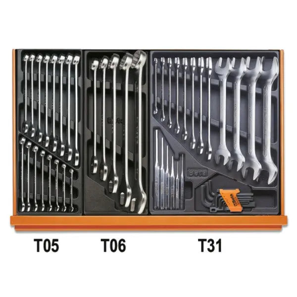 Beta Tools (Article# 5908VU/2T) Set of 161 Assortment Tools for Universal Use with ABS Thermoformed Trays - BT 059081136 