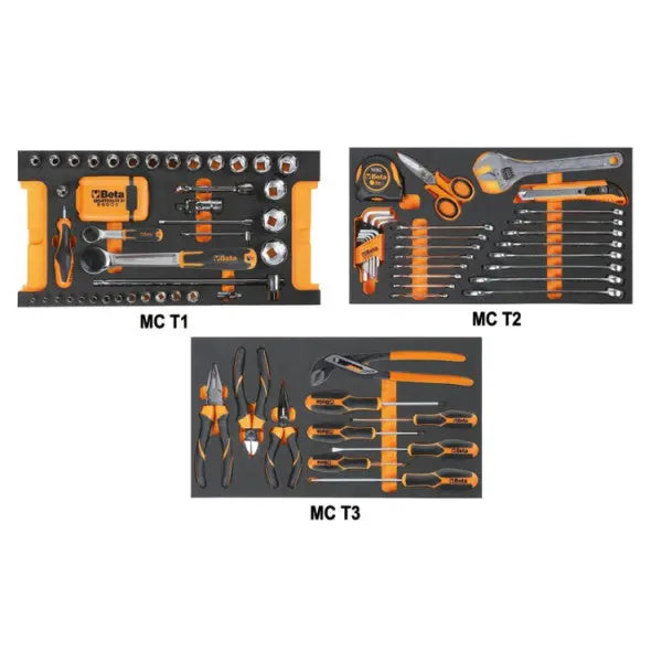 Beta Tools (Article# 5914VU/M) Set of 109 Assortment Tools for Trolley C14 with EVA Foam Trays - BT 059140112 