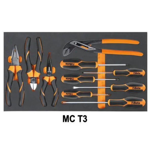 Beta Tools (Article# 5914VU/M) Set of 109 Assortment Tools for Trolley C14 with EVA Foam Trays - BT 059140112 