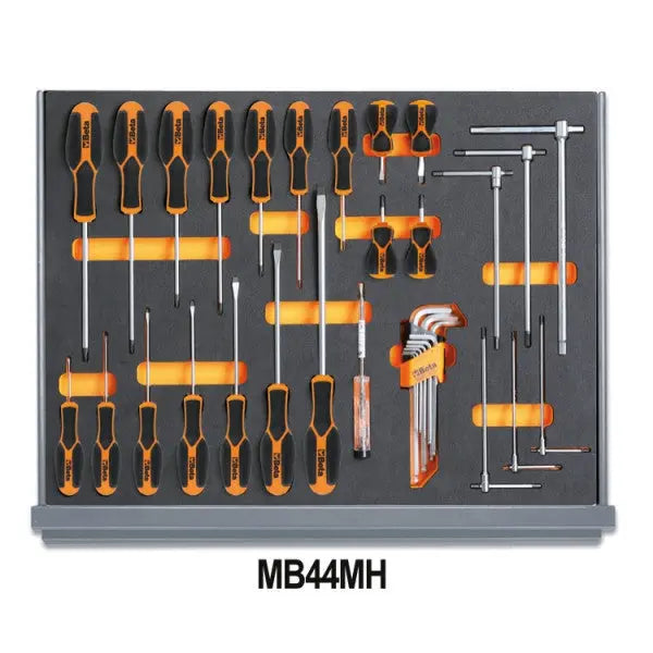 Beta Tools (Article# 5935VI/2MB) Set of 133 Assortment Tools for Industrial Maintenance with EVA Foam Trays - BT 059351316 
