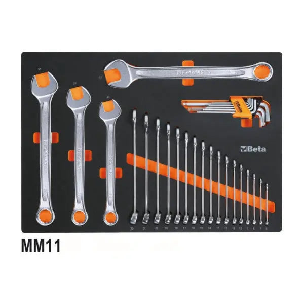 Beta Tools (Article# 5945VUM) Set of 199 Assortment Tools for Universal Use with EVA Foam Trays - BT 059451011 