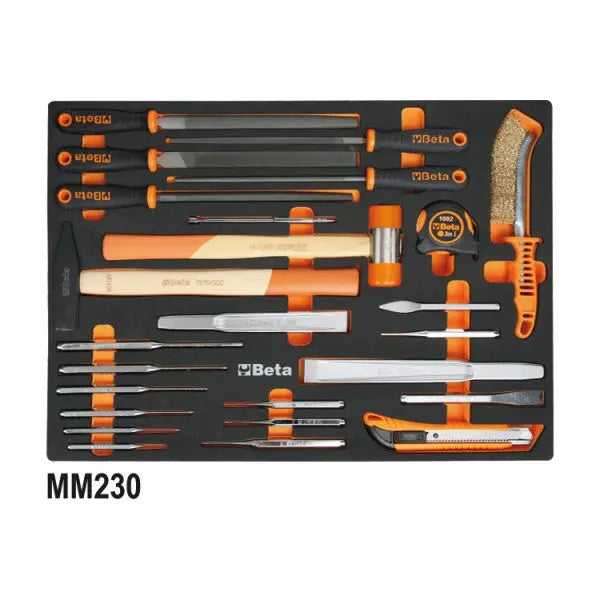 Beta Tools (Article# 5945VUM) Set of 199 Assortment Tools for Universal Use with EVA Foam Trays - BT 059451011 