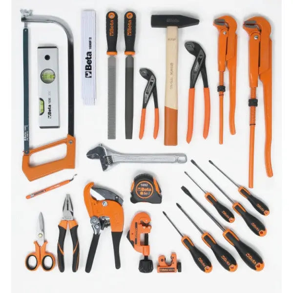 Beta Tools (Article# 5980ID/1) Set of 24 Plumbing Maintenance Assortment Tools - BT 059801086 