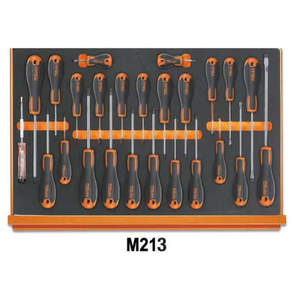Beta Tools (Article# 5988U6/M) Set of 214 Assortment Tools for Universal Use with EVA Foam Trays - BT 059881430 