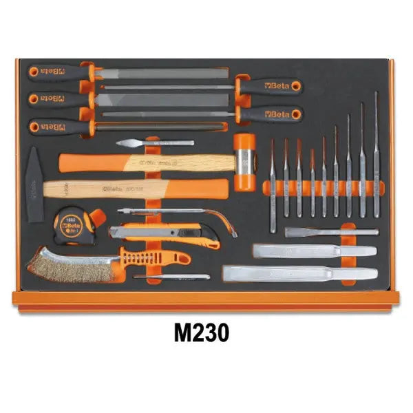 Beta Tools (Article# 5988U6/M) Set of 214 Assortment Tools for Universal Use with EVA Foam Trays - BT 059881430 