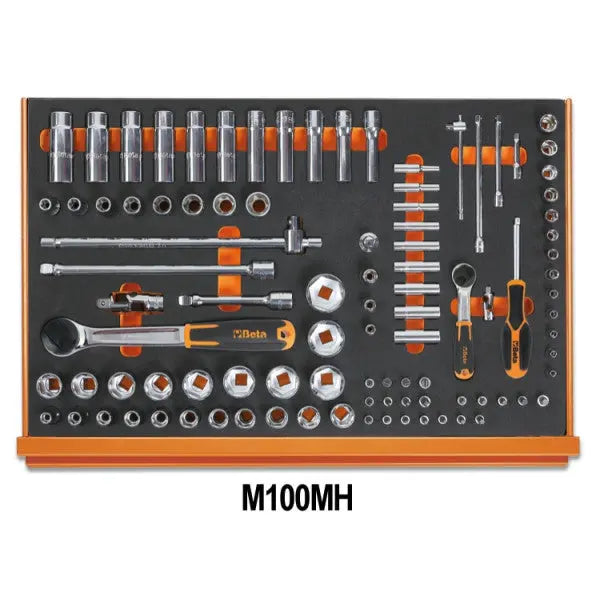 Beta Tools (Article# 5988U/7M) Set of 215 Assortment Tools for Universal Use with EVA Foam Trays - BT 059881019 