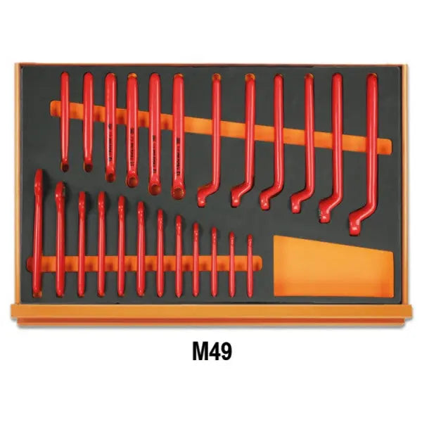 Beta Tools (Article# 5988 VHB-MQ) Set of 66 Assortment Tools for Electrotechnical Maintenance with EVA Foam Trays - BT 059880300 
