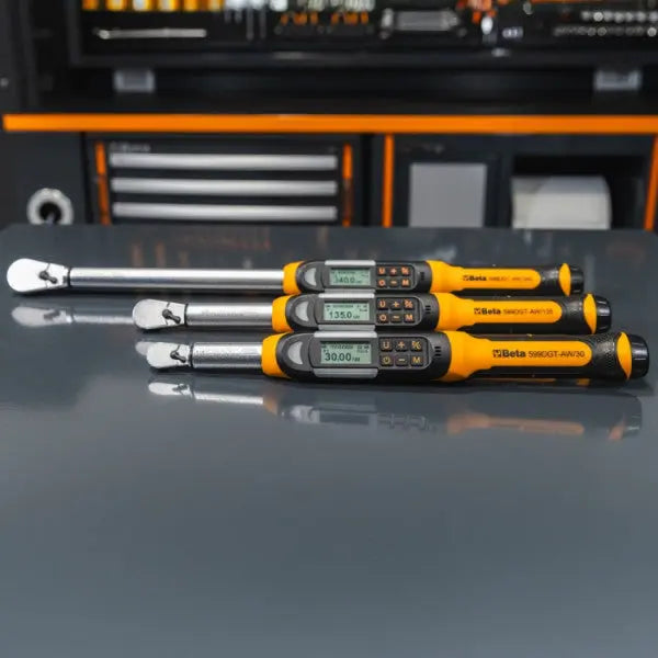 Beta Tools Electronic Torque Wrench with Torque / Angle Readout and Wireless Data Transmission - BT 005990702 