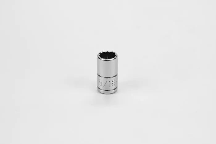 SK Tools - 5/16" 1/4" Drive 12 Point Fractional Standard Chrome Socket- 43910 SK Tools