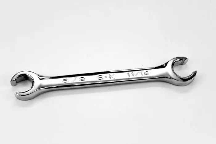 SK Tools - 5/8" x 11/16" Fractional Regular Flare Nut Chrome Wrench - F2022 SK Tools