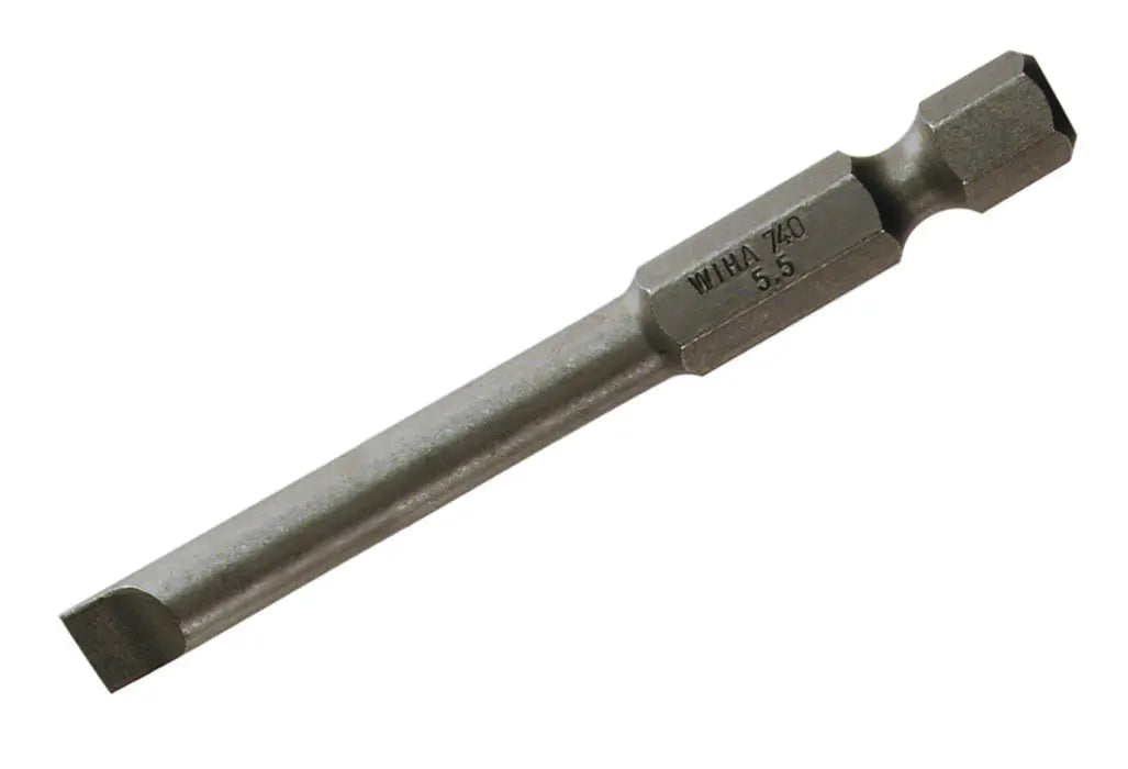 Wiha 74041, Slotted Power Bit 6.5 x 70mm Wiha