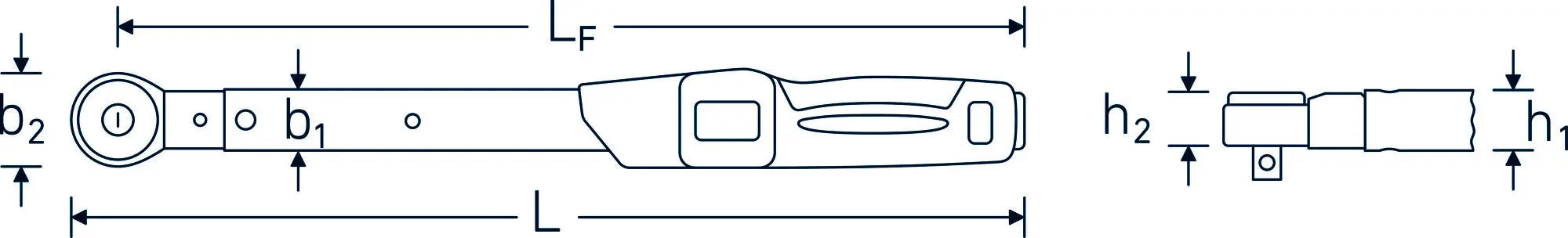Stahlwille MANOSKOP Service Torque Wrench with Fine-Tooth Ratchet, 65 FK-HD - ST 96502265 Stahlwille
